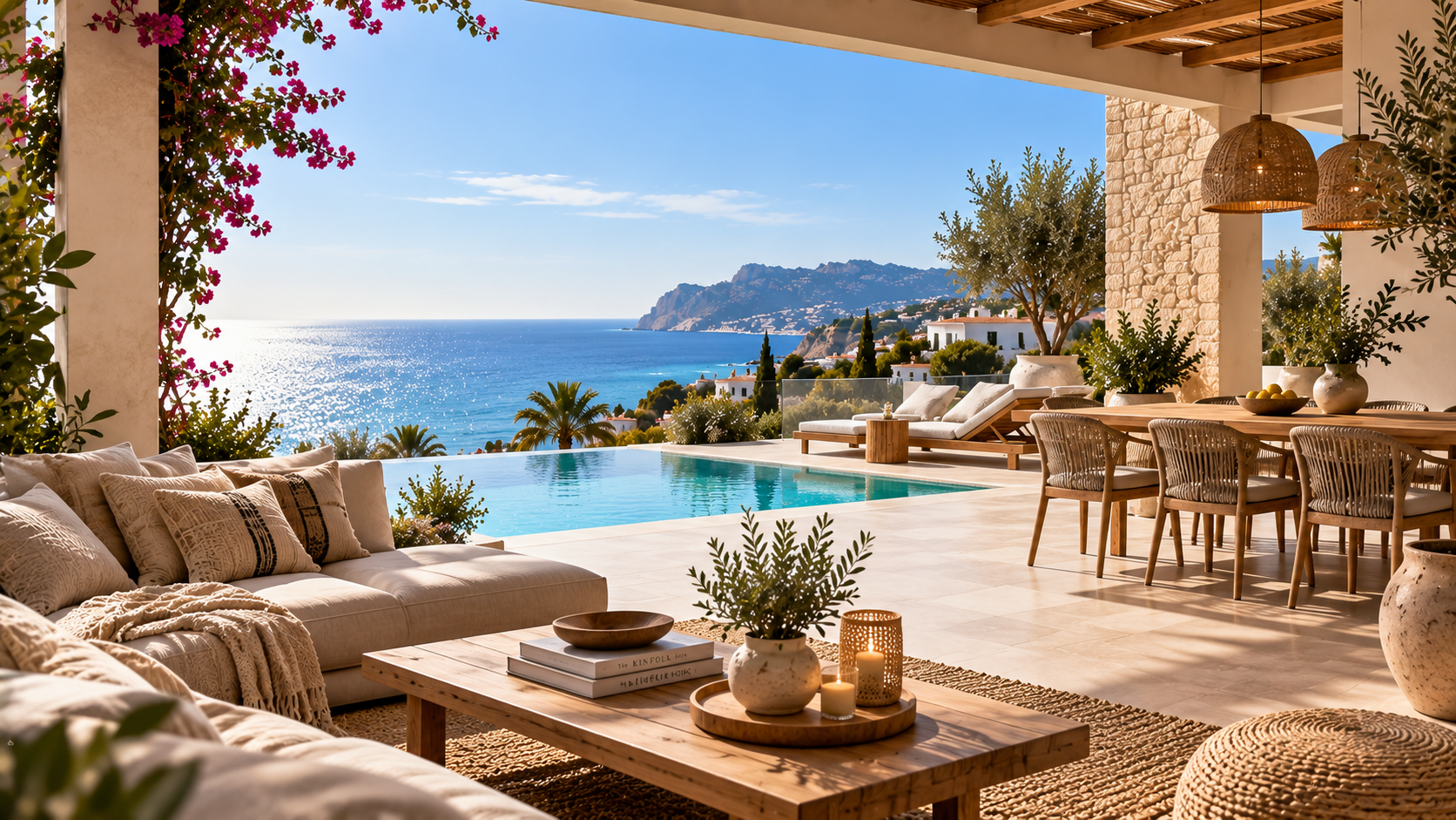 Ausgewählte mediterrane Immobilie mit Pool und Meerblick an der Costa Blanca