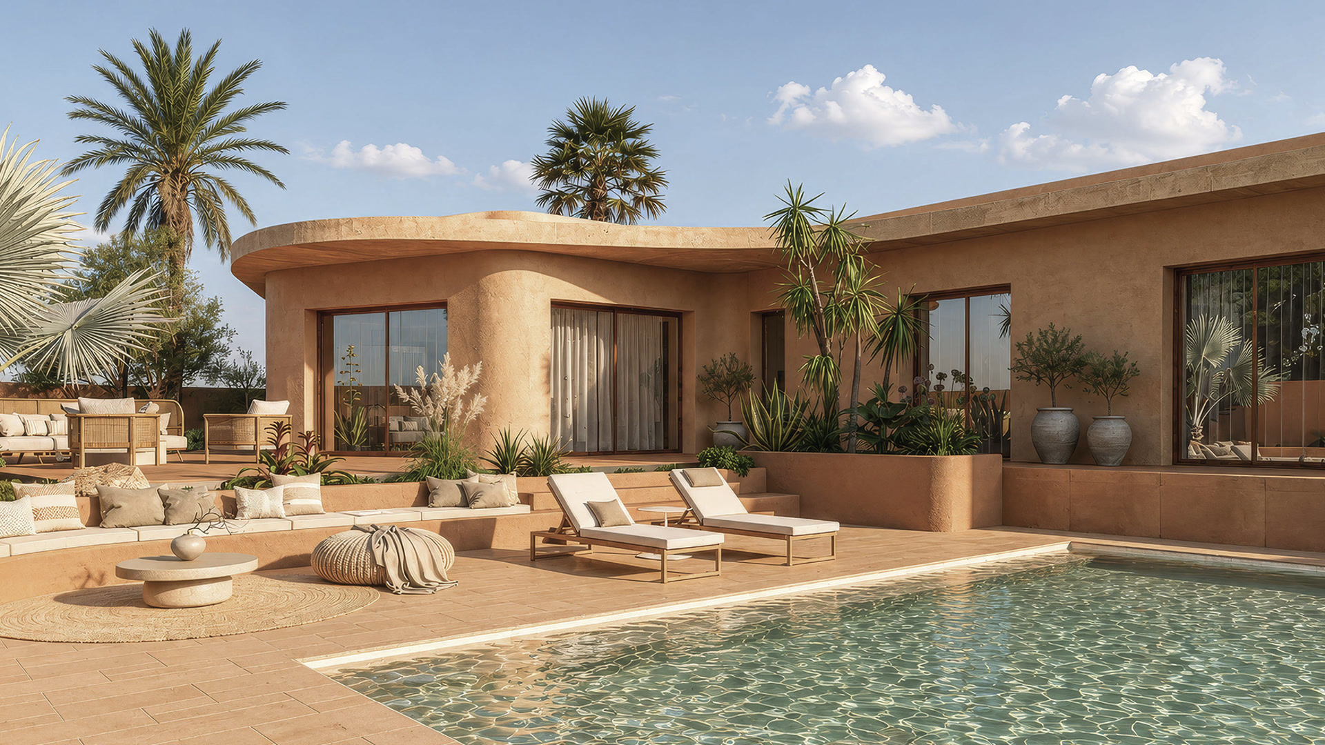Single-Level Design Villa with Pool