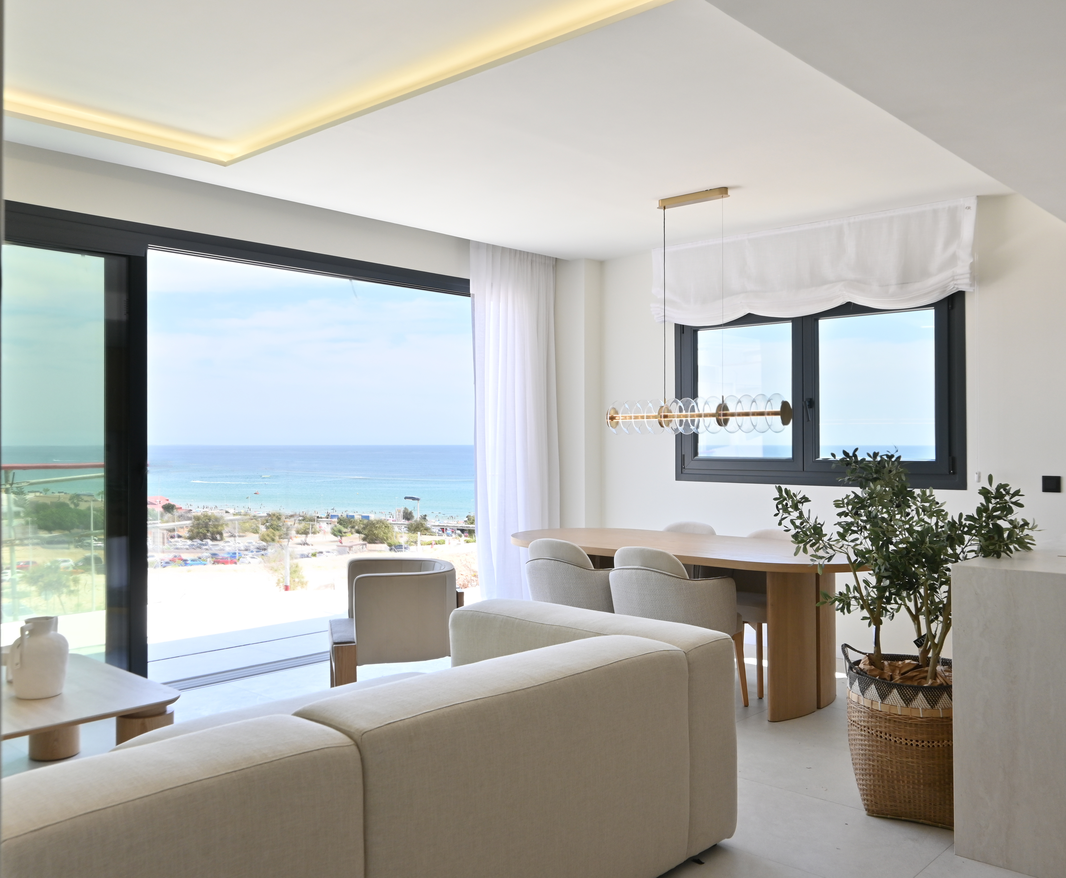 Living area with sea view