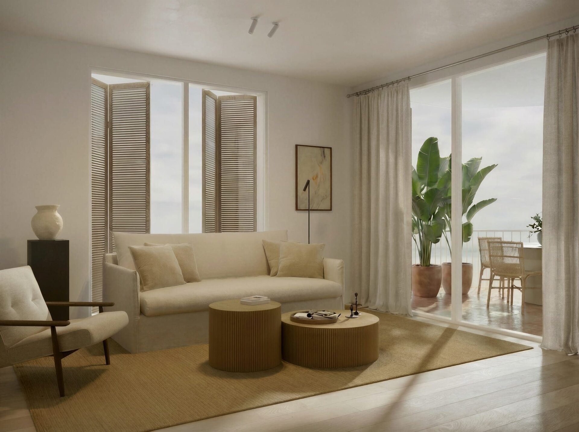 Holiday Apartment with Parking – living area of the show apartment