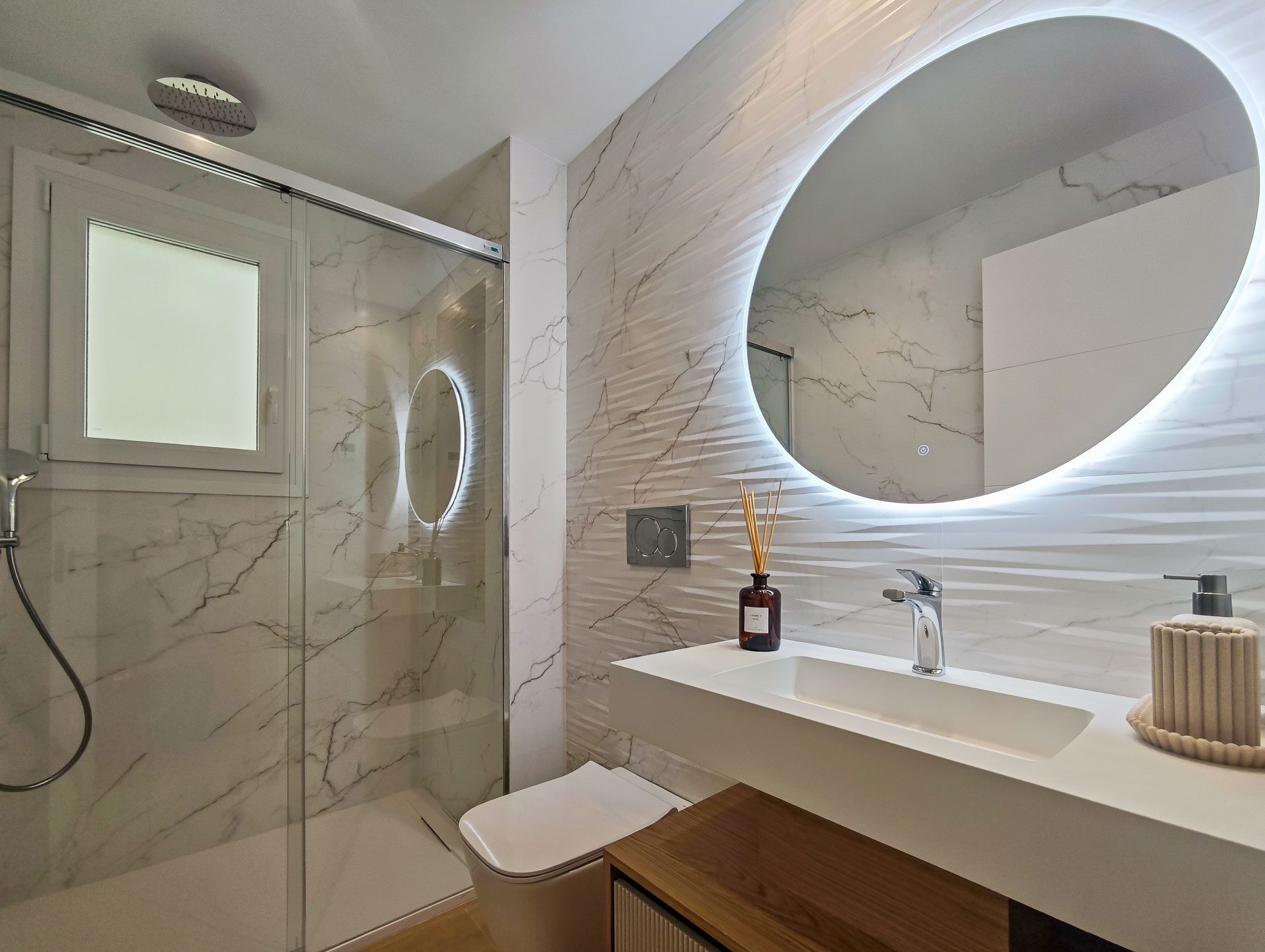 Bathroom of the show apartment