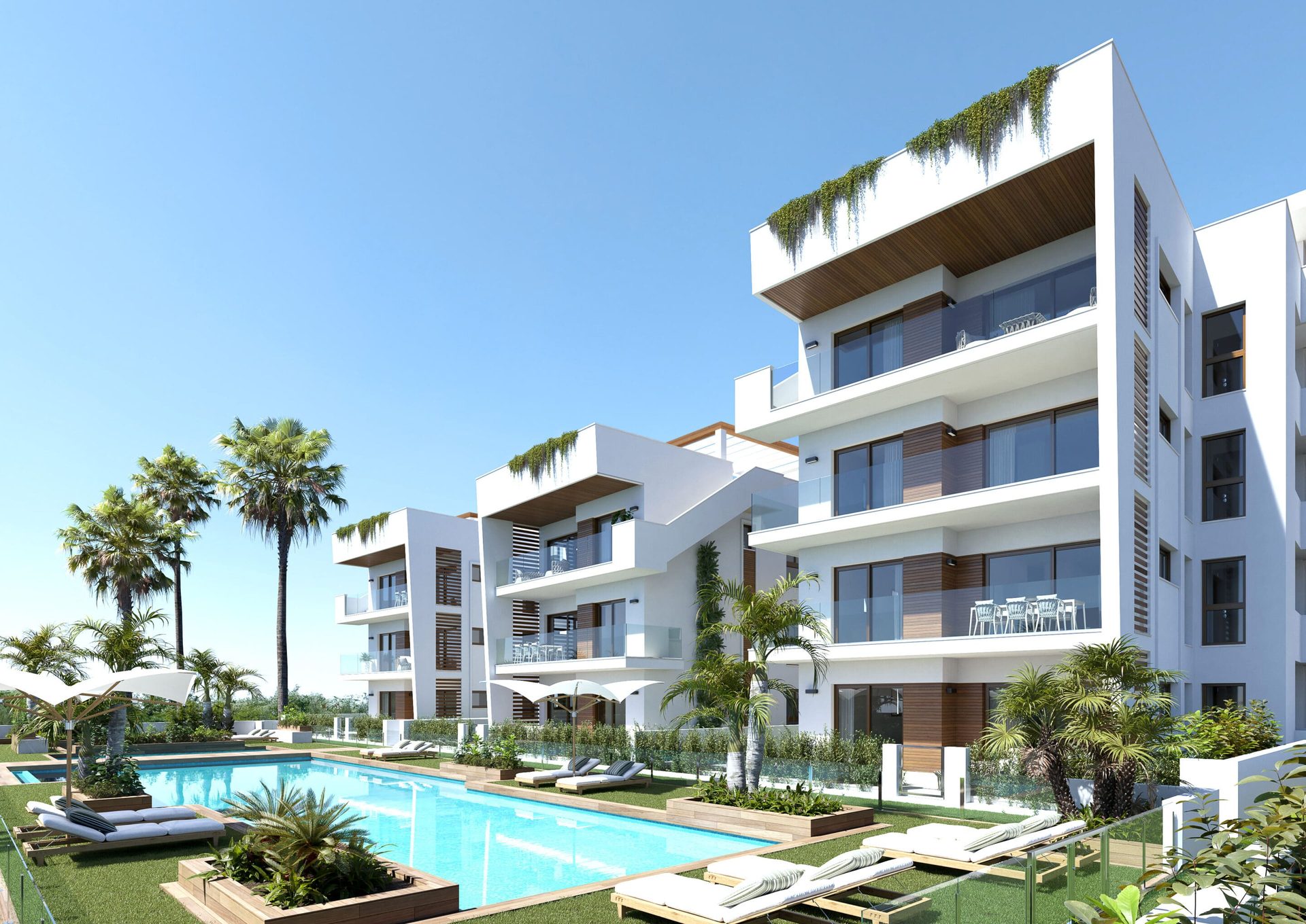 Penthouse with Large Solarium (Exterior view of the development (visualisation))