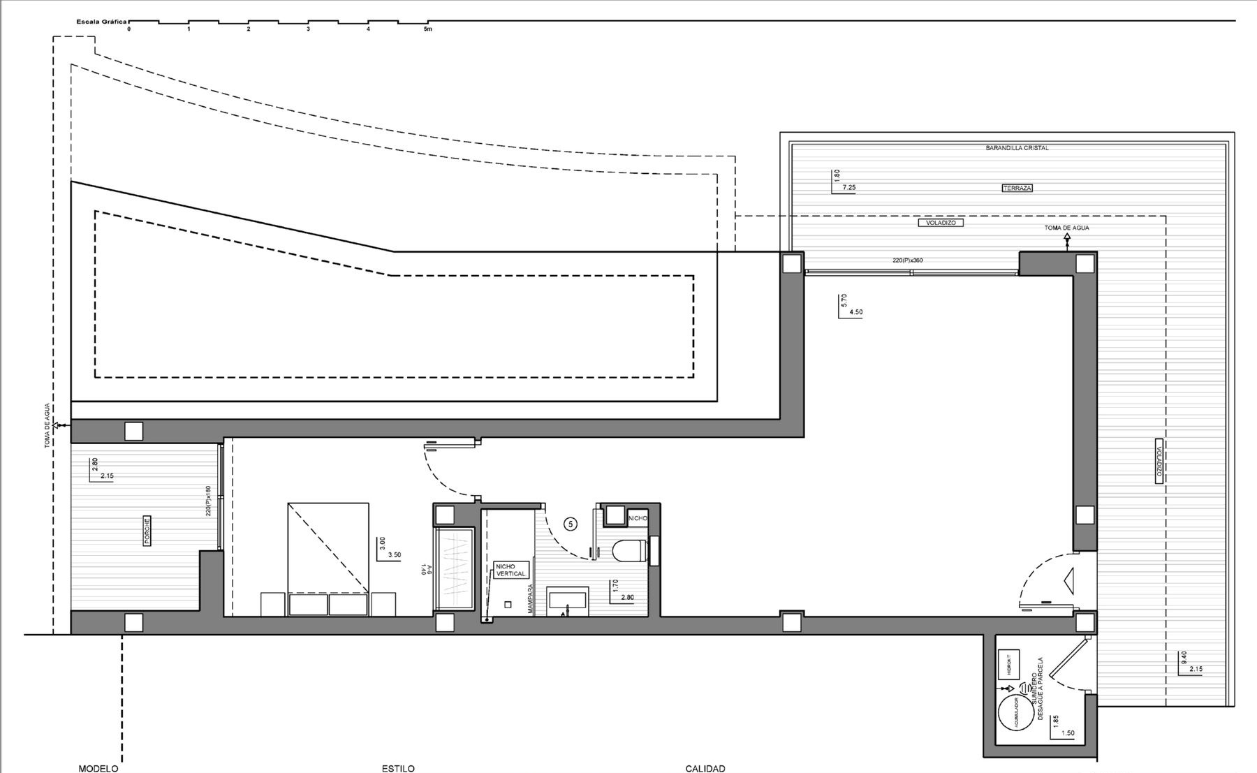 Grundriss 3 der Sonnige Villa mit Infinity-Pool