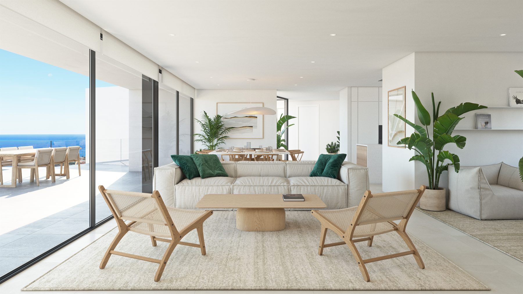 Bright and inviting interior design