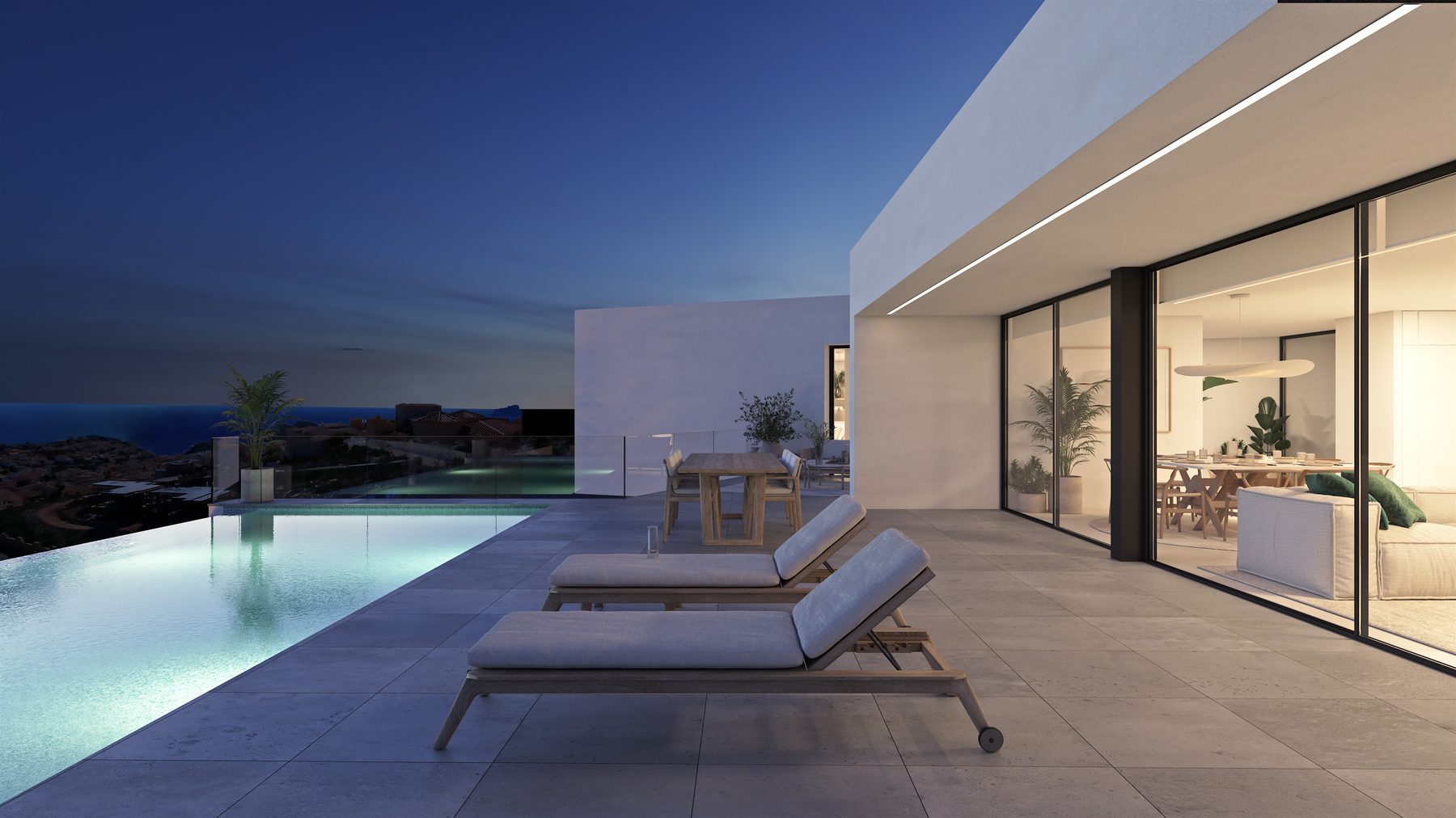 Terraces to enjoy the view by day and night