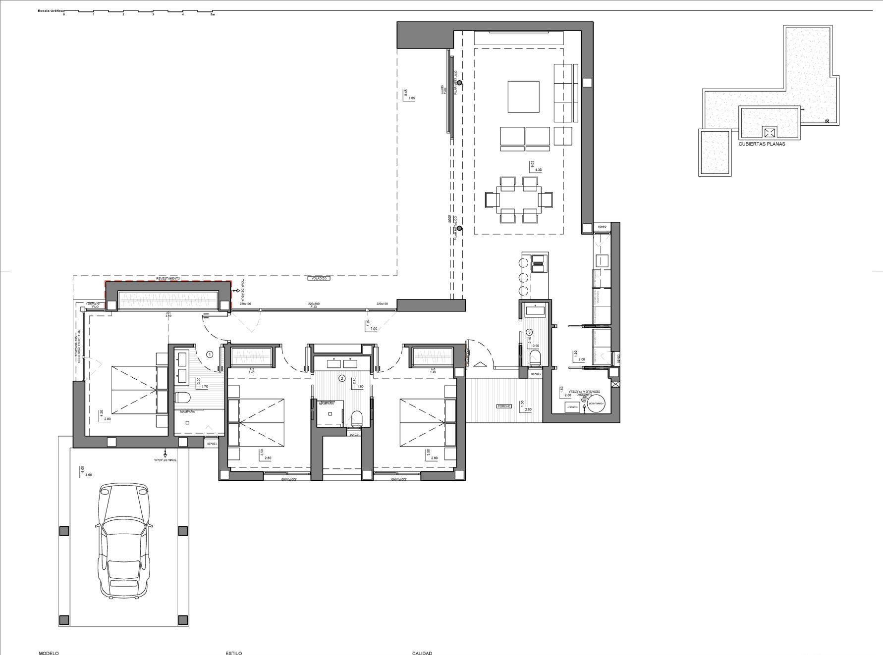 Floor plan 2 of Compact Design Villa with Three Bedrooms