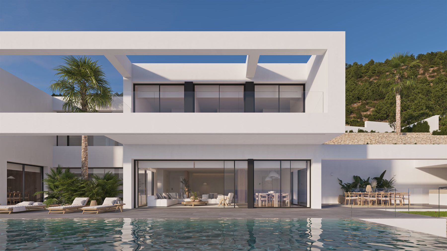 Contemporary architecture in harmony with nature