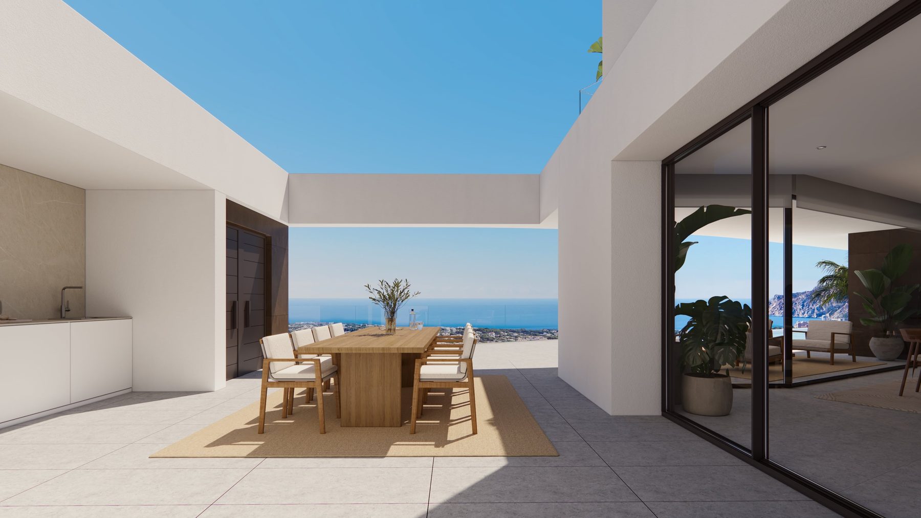 A versatile outdoor area designed for both quiet and sociable liv