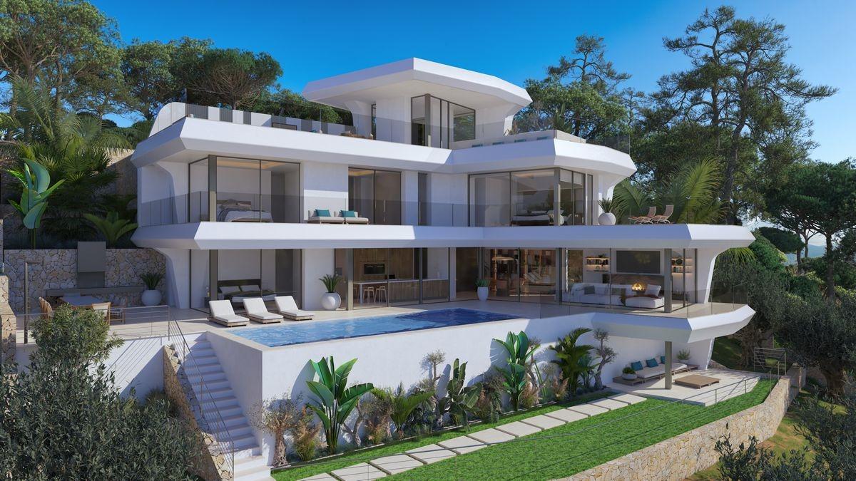 Modern Design Villa Under Construction with Sea Views