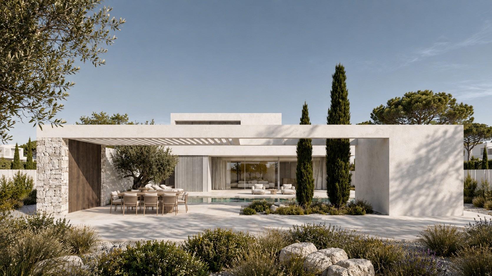 Contemporary Villa with Private Garden in Portichol
