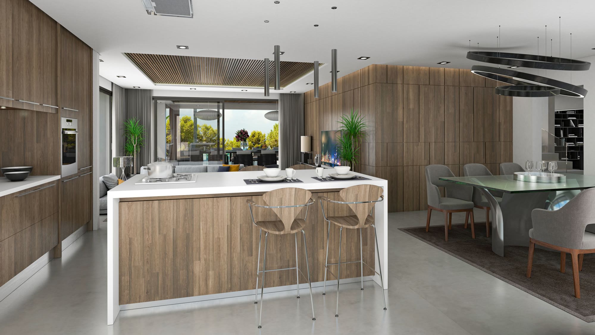 Villa moderna con vistas al mar y piscina interior en Las Rotas – Foto 7