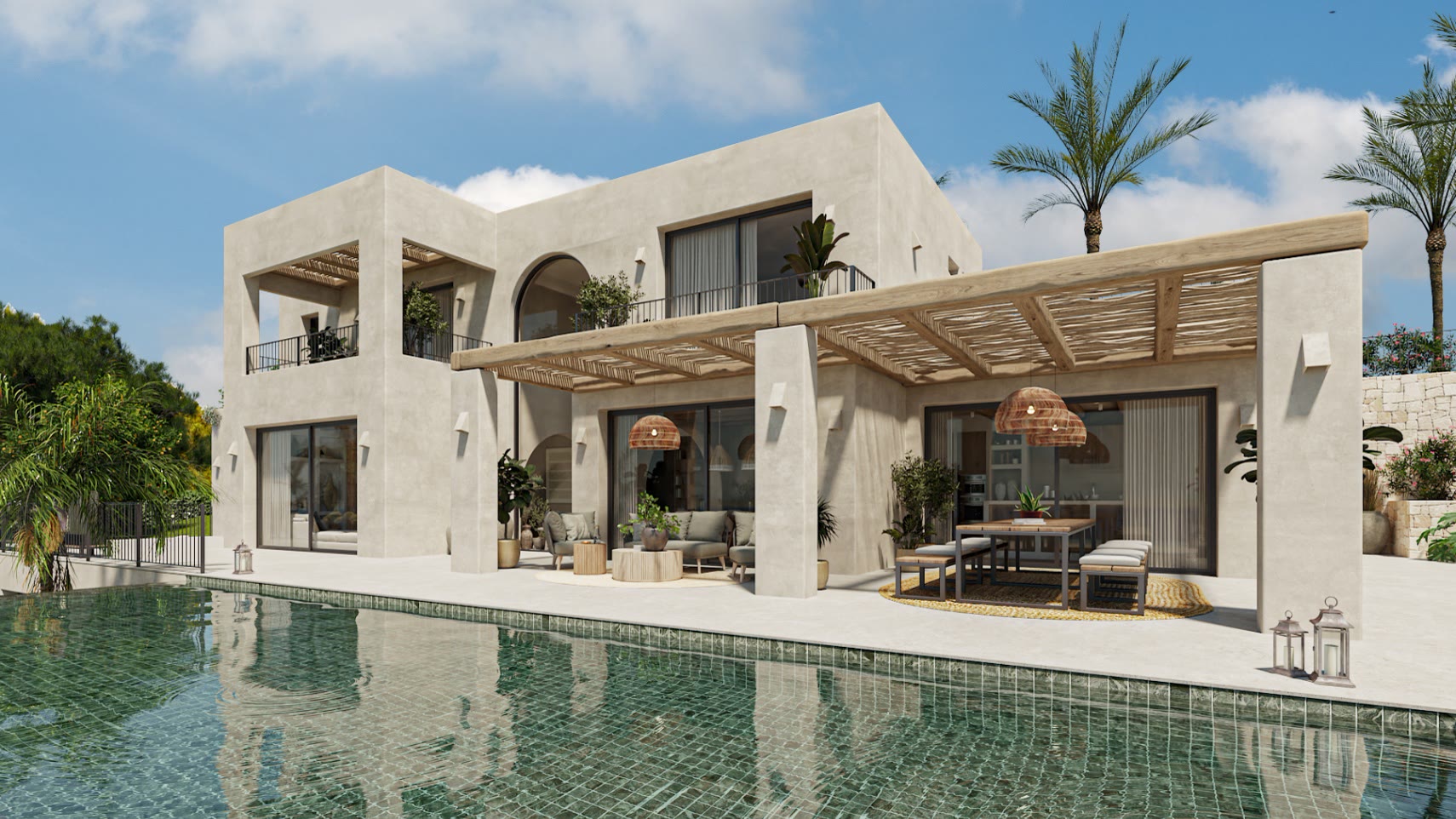 Ibiza-style villa with infinity pool and sea views in Dénia