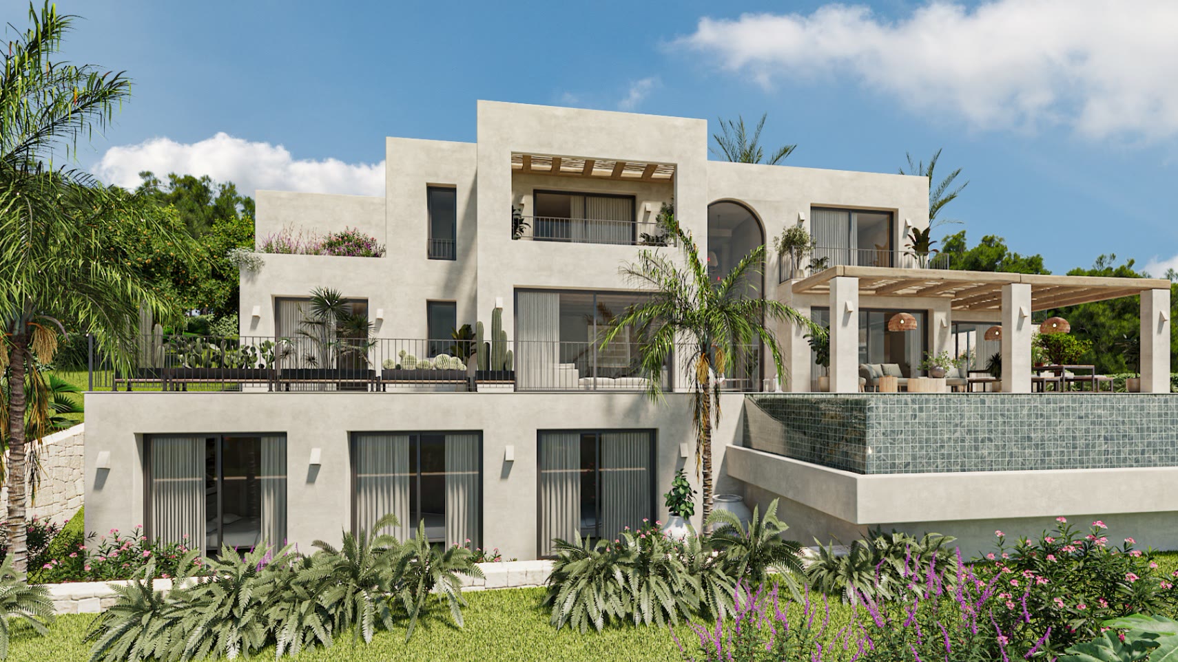 Ibiza-style villa with infinity pool and sea views in Dénia – photo 2