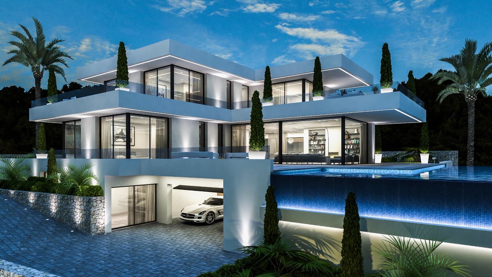 Moderne Villa mit auskragenden Terrassen und Infinity-Pool in Las Rotas – Foto 4