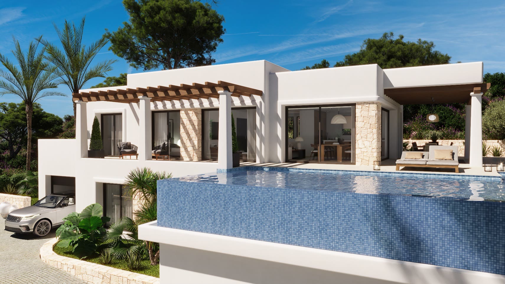 Modern golf villa with infinity pool in Benissa