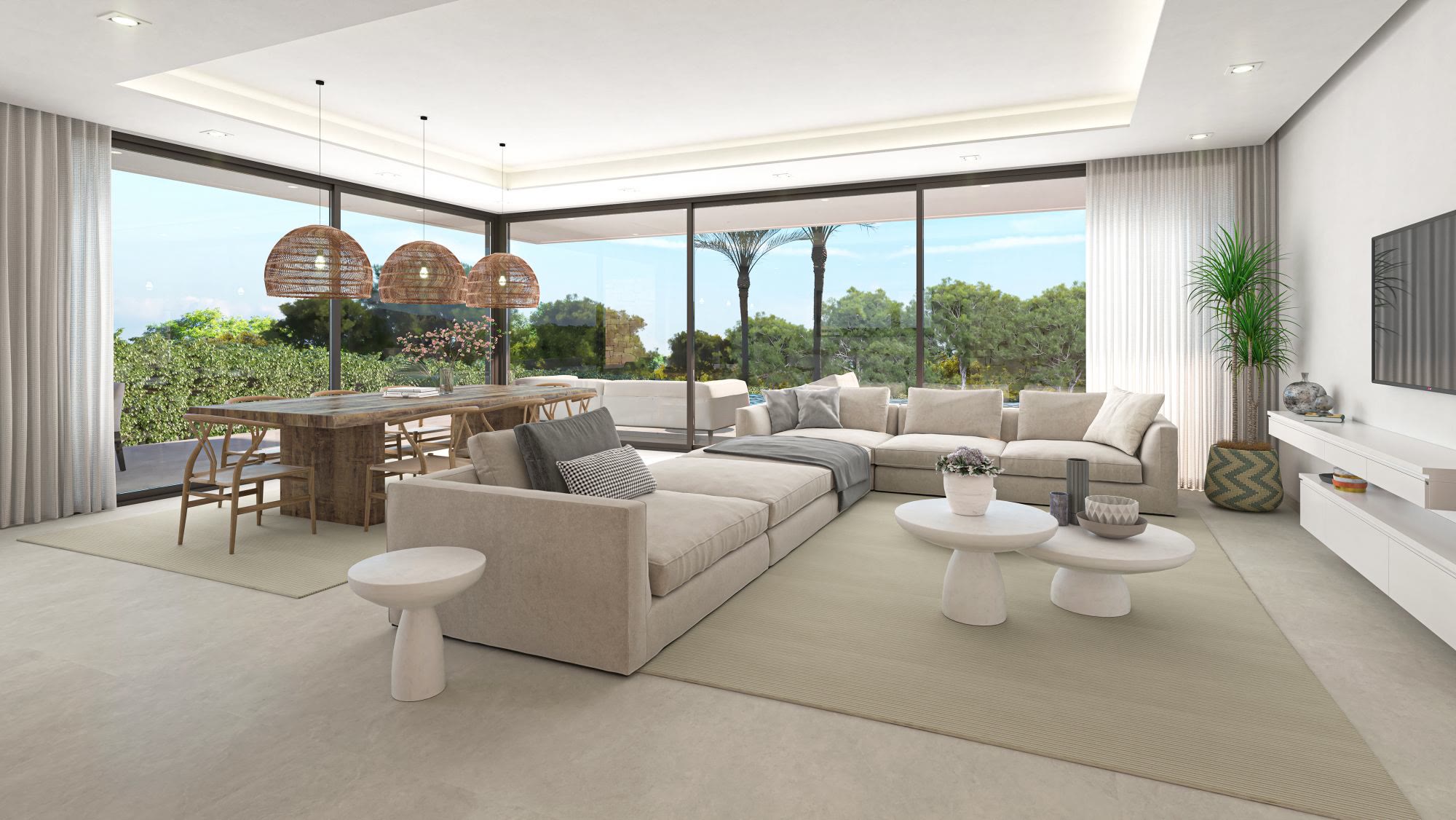 Villa with dry-stone facade and infinity pool in Dénia – photo 6