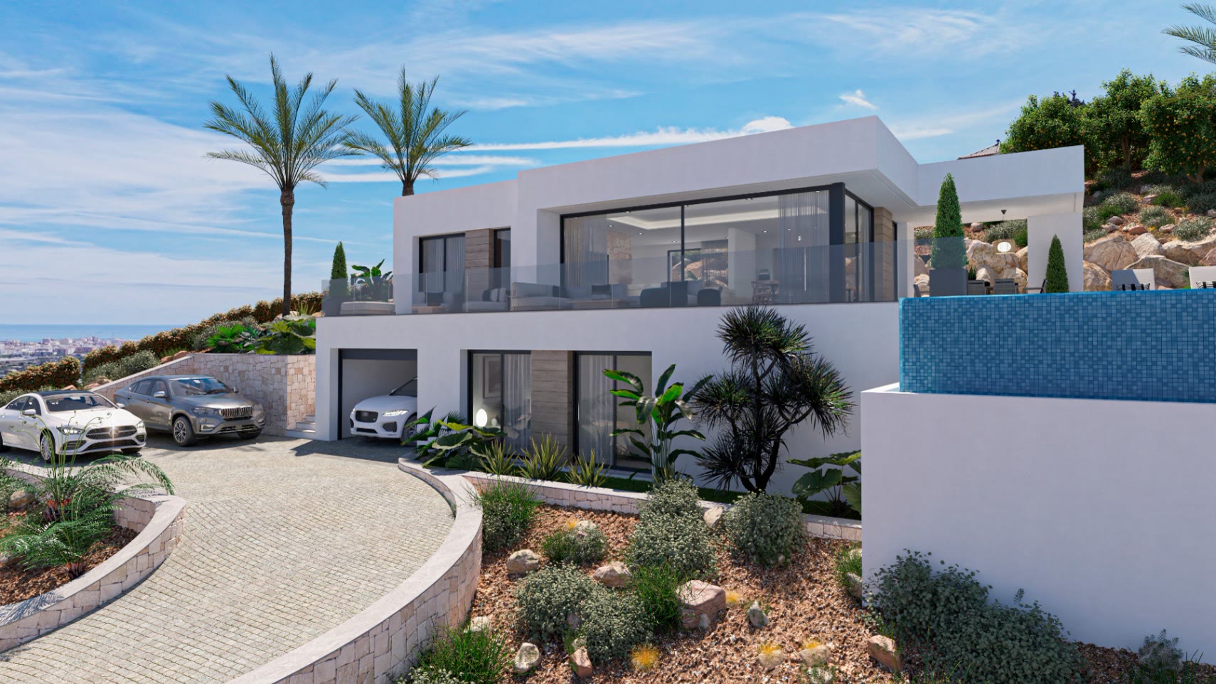 New-build villa with far-reaching views in Pedreguer-La Sella