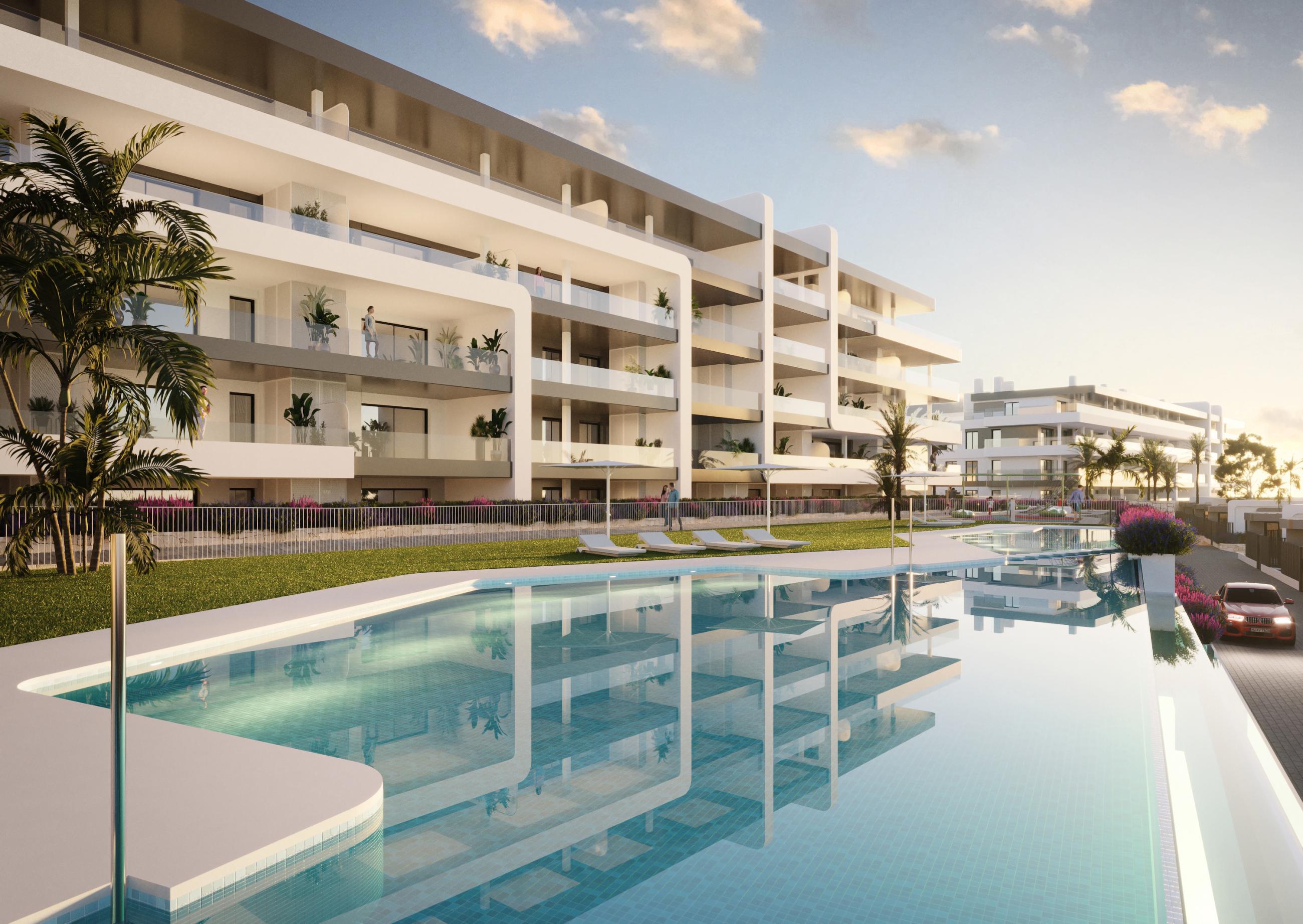 Communal pool of the resort