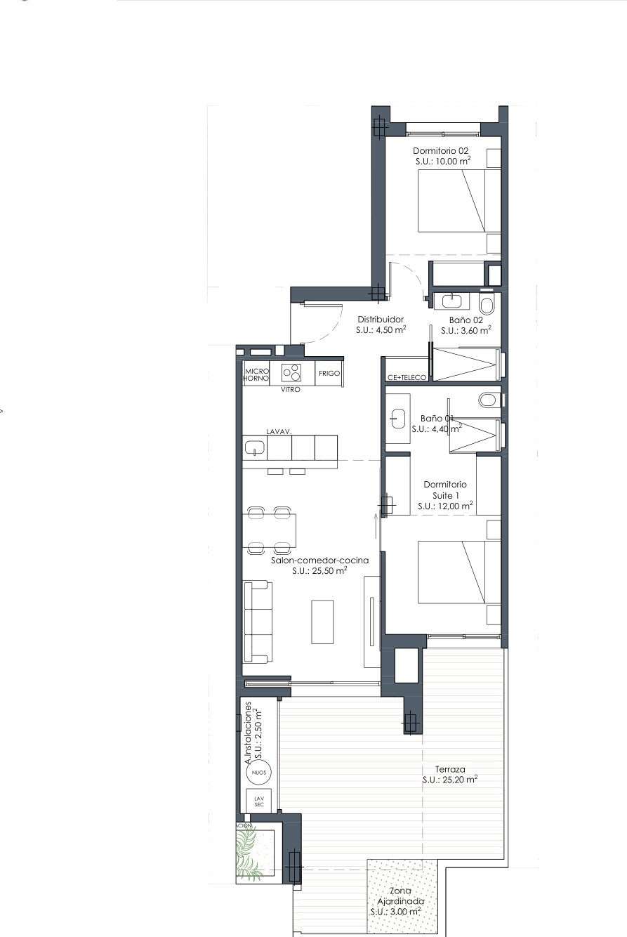 Floor plan of the apartment