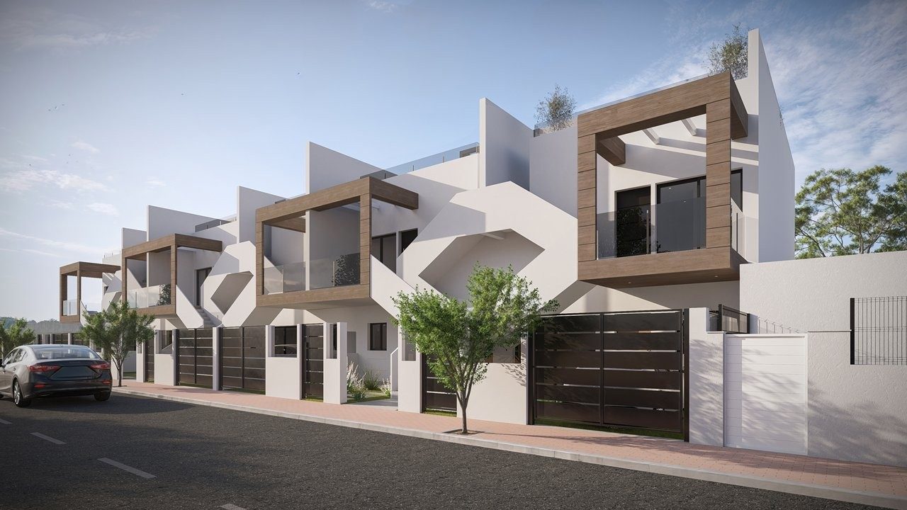 New-build bungalows with solarium – San Pedro del Pinatar