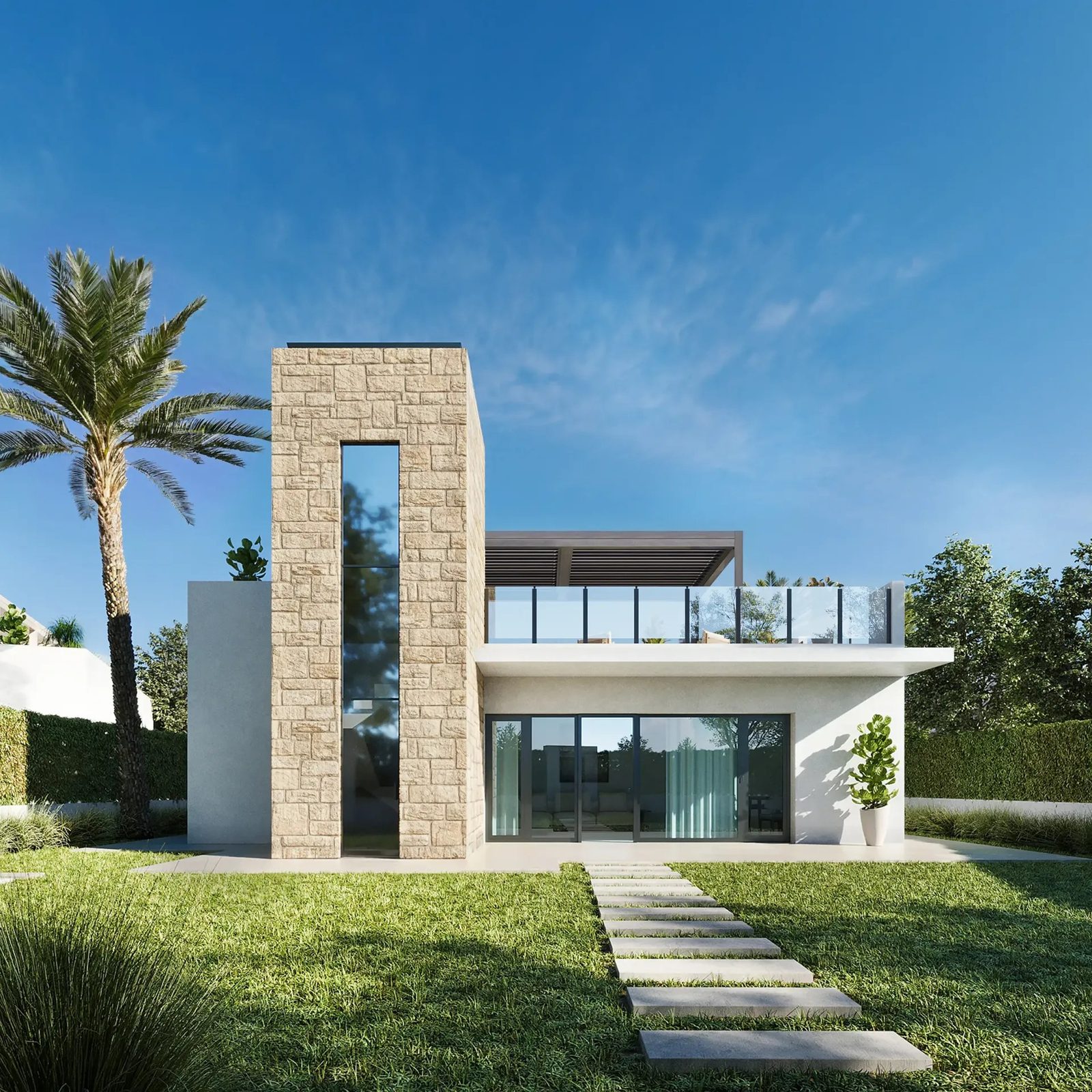 Detached new-build villa with solarium – Lorca