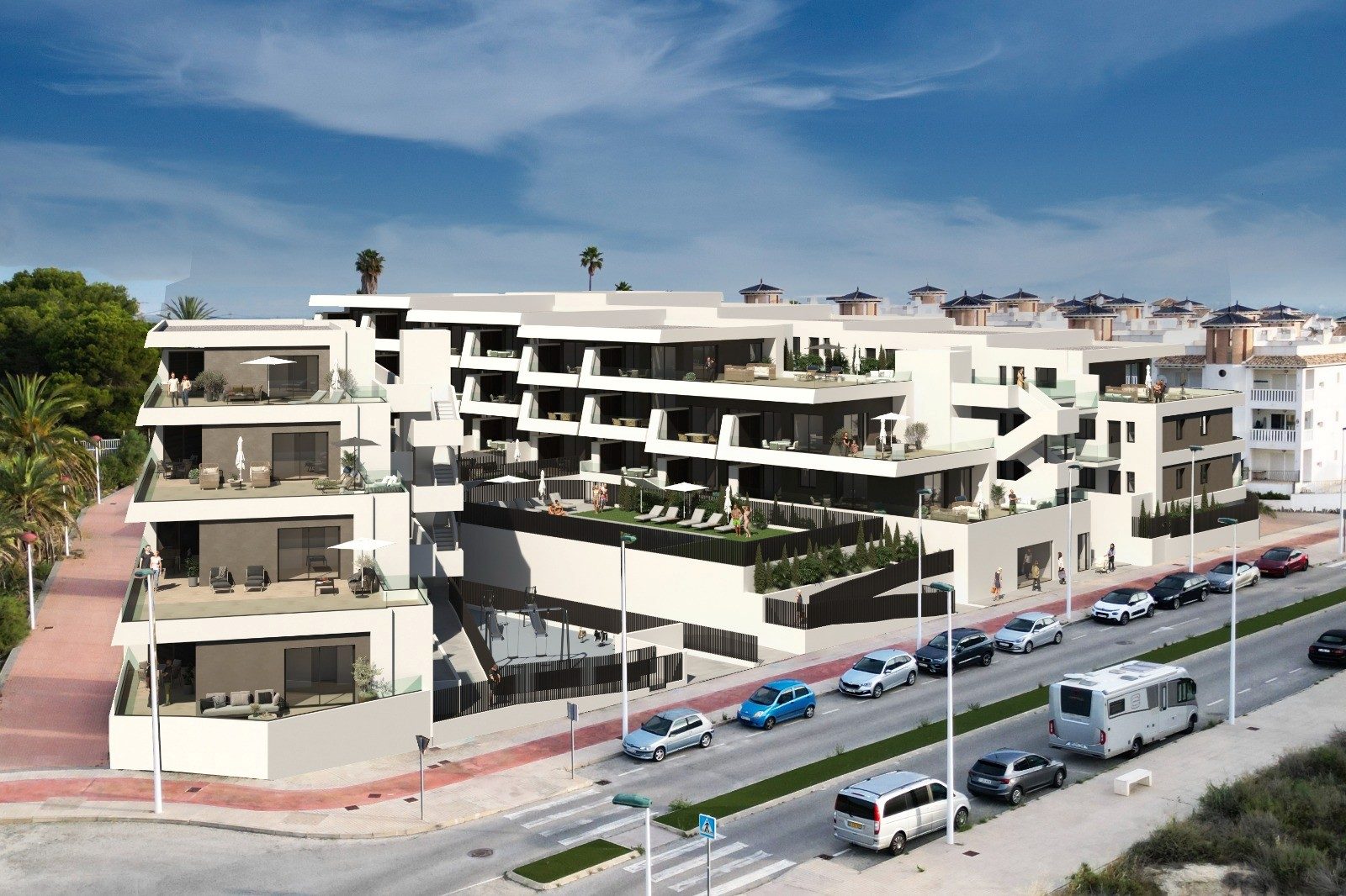 Nowe mieszkanie na parterze z ogrodem – La Marina (Elche)