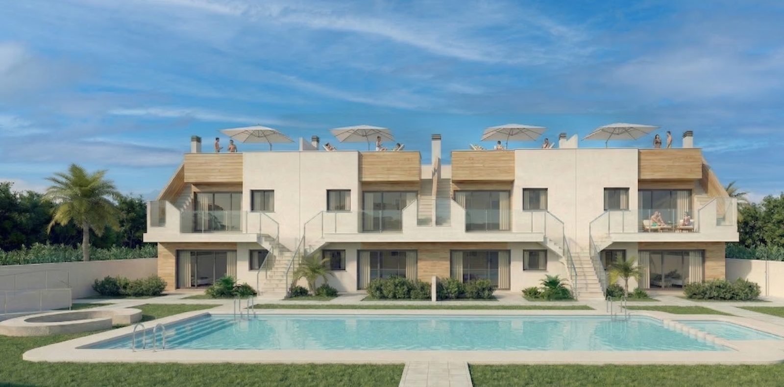 Maisonette bungalows with communal pool – San Javier