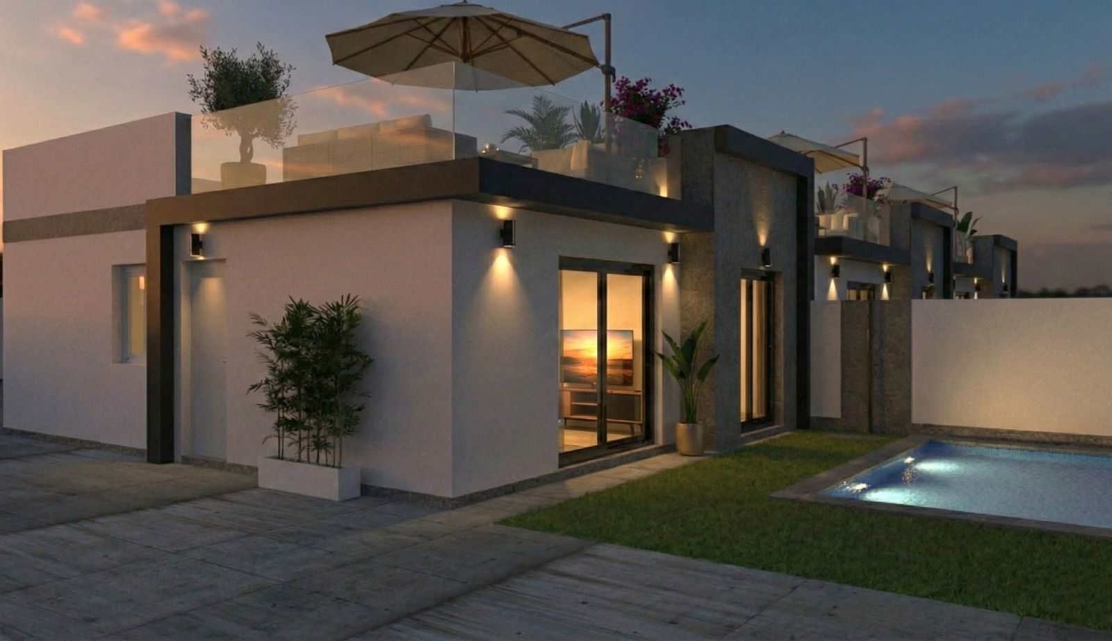 New-build villas with private pool – Balsicas