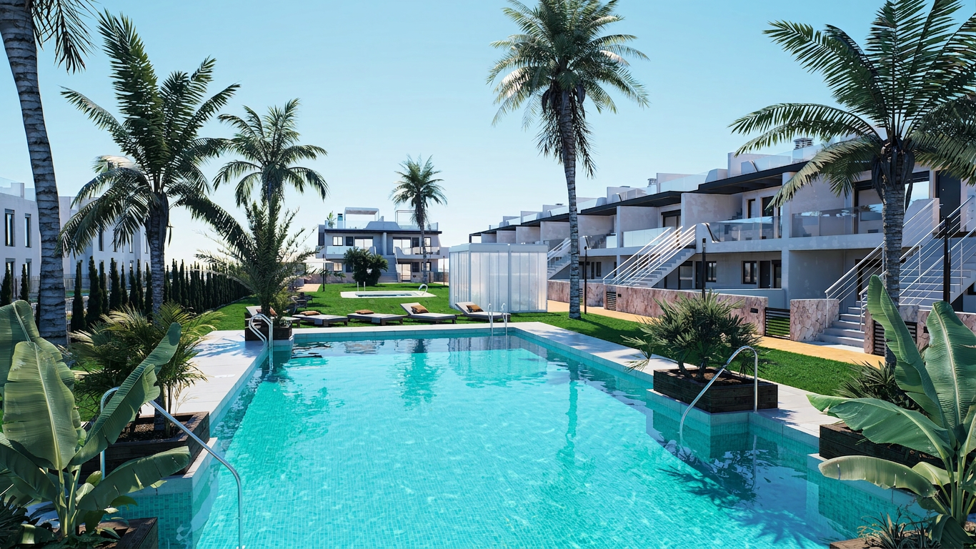 Pool villa with solarium (visualisation)