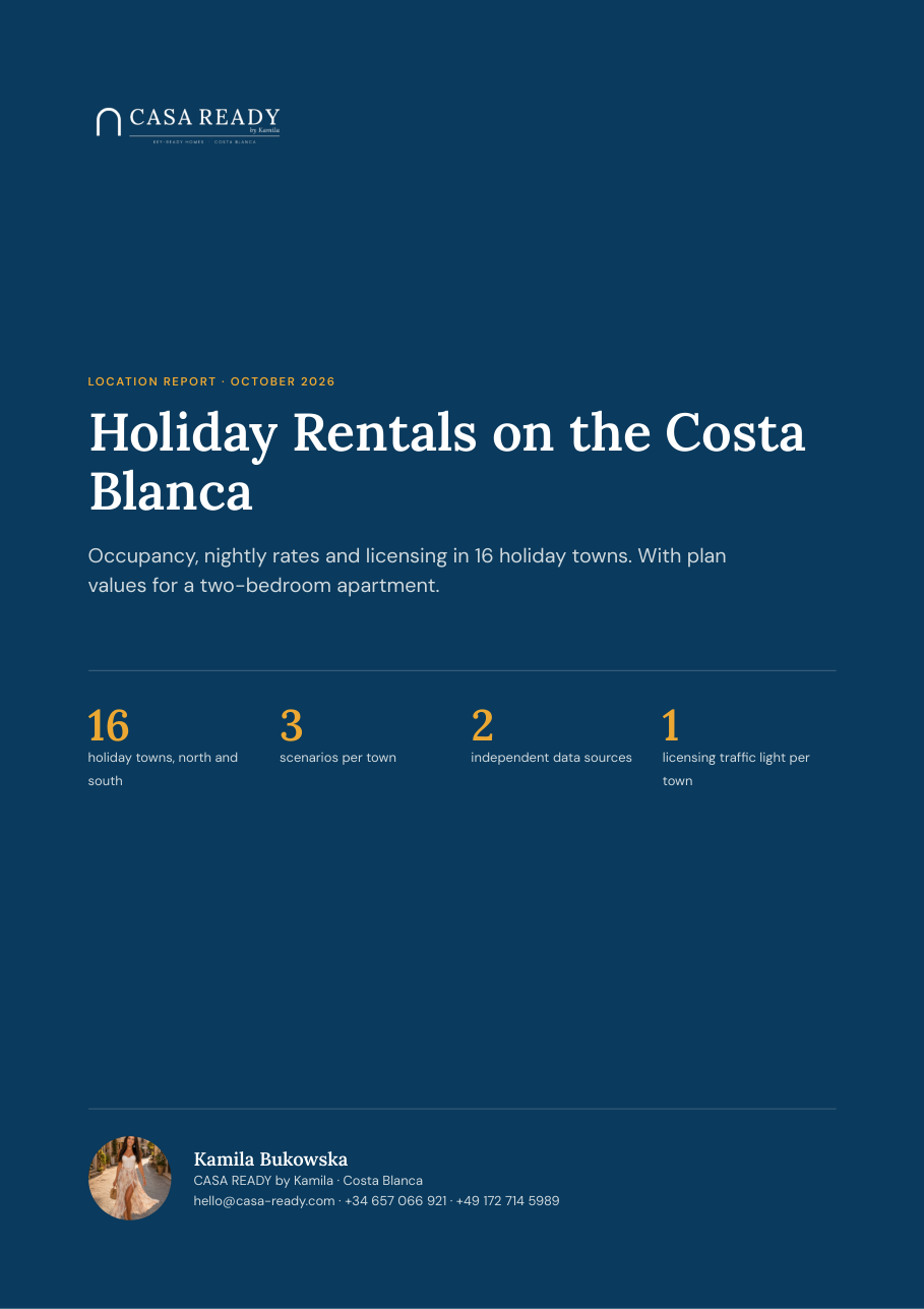 Cover of the CASA READY Location Report Costa Blanca 2026
